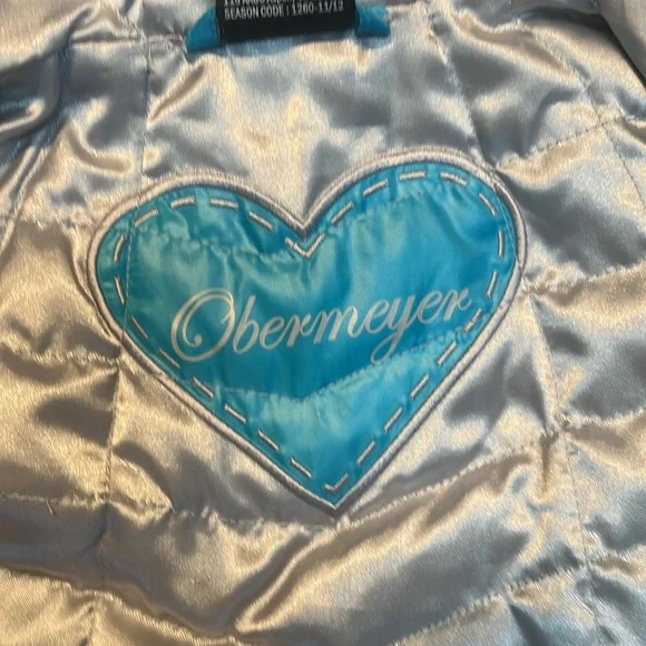 Obermeyer Women's XS Blue Kassi Quilted Hooded Down Zip Puffer Ski Vest - Picture 3 of 10